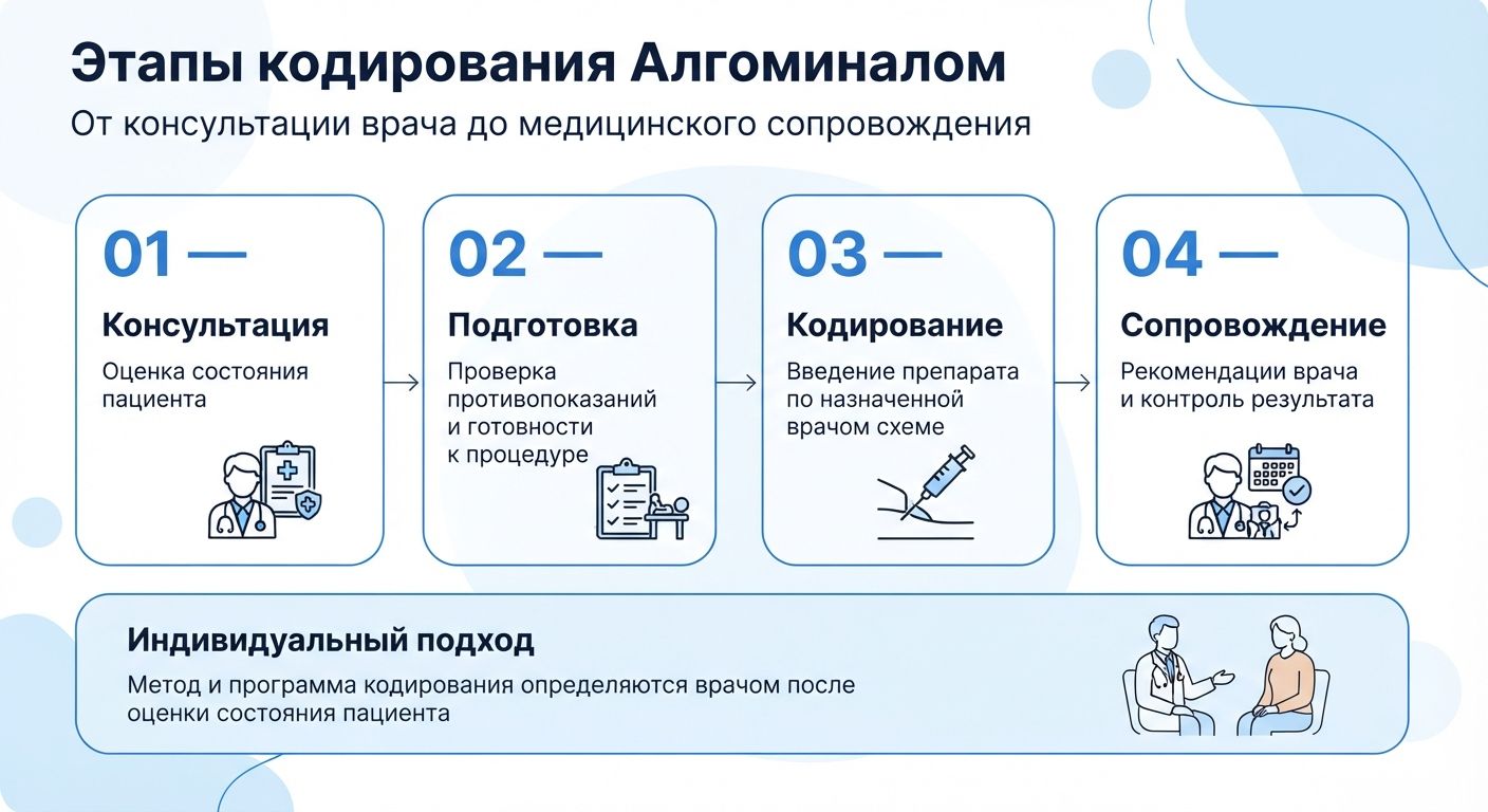 Кодирование препаратом «Алгоминал» в Десногорске инфографика