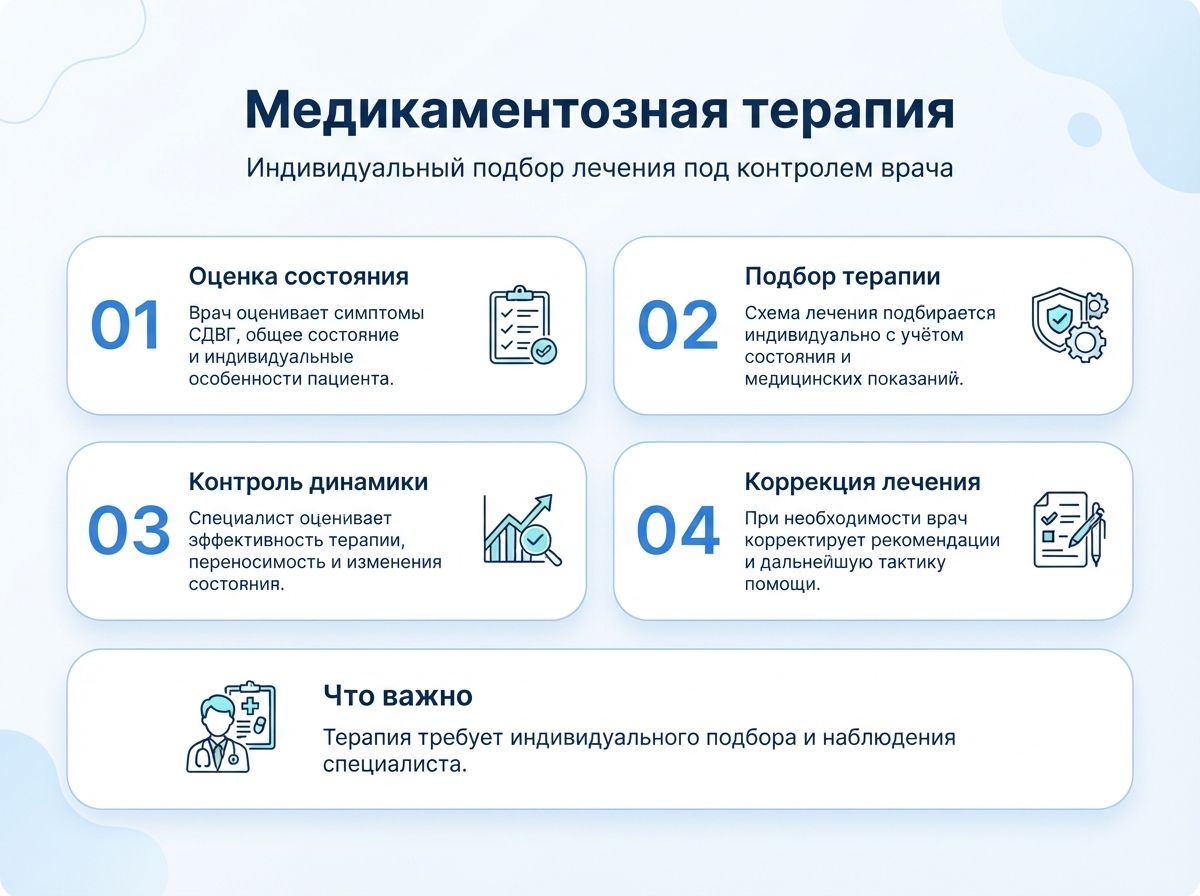 Лечение СДВГ в Десногорске у детей и взрослыхинфографика